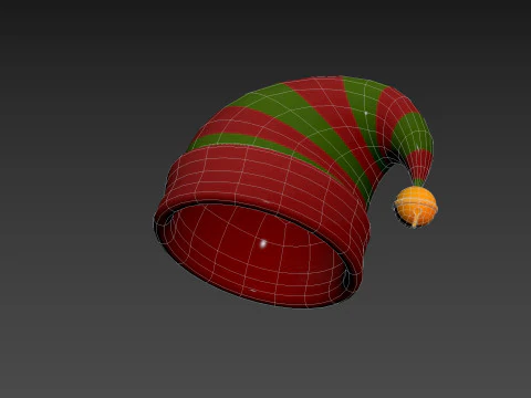 क्रिसमस योगिनी टोपी 3D मॉडल