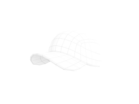 Fishing Cap Model 3D
