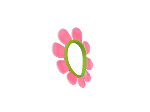 फूल टोपी 3D मॉडल