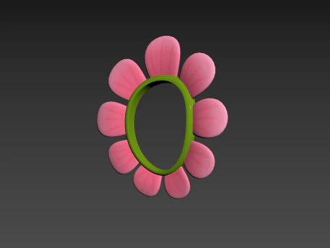 फूल टोपी 3D मॉडल