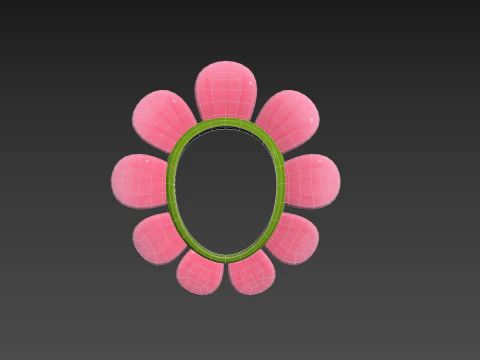 फूल टोपी 3D मॉडल