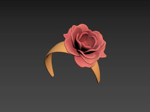Flower Headband 3D Model