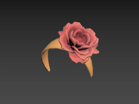 Flower Headband 3D Model