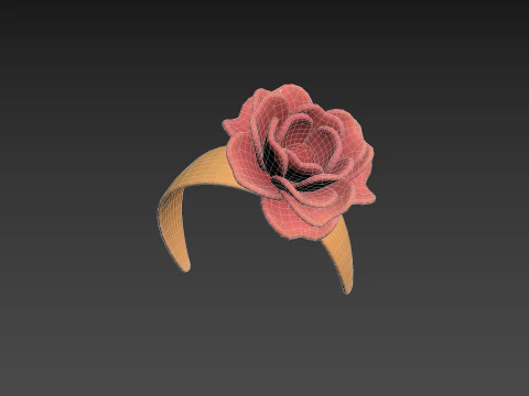 Flower Headband 3D Model