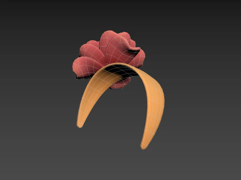 Flower Headband 3D Model