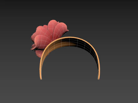 Flower Headband 3D Model