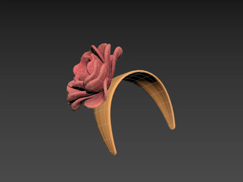 Flower Headband 3D Model