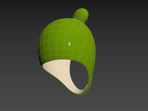 Frog Plush Hat 3D Model