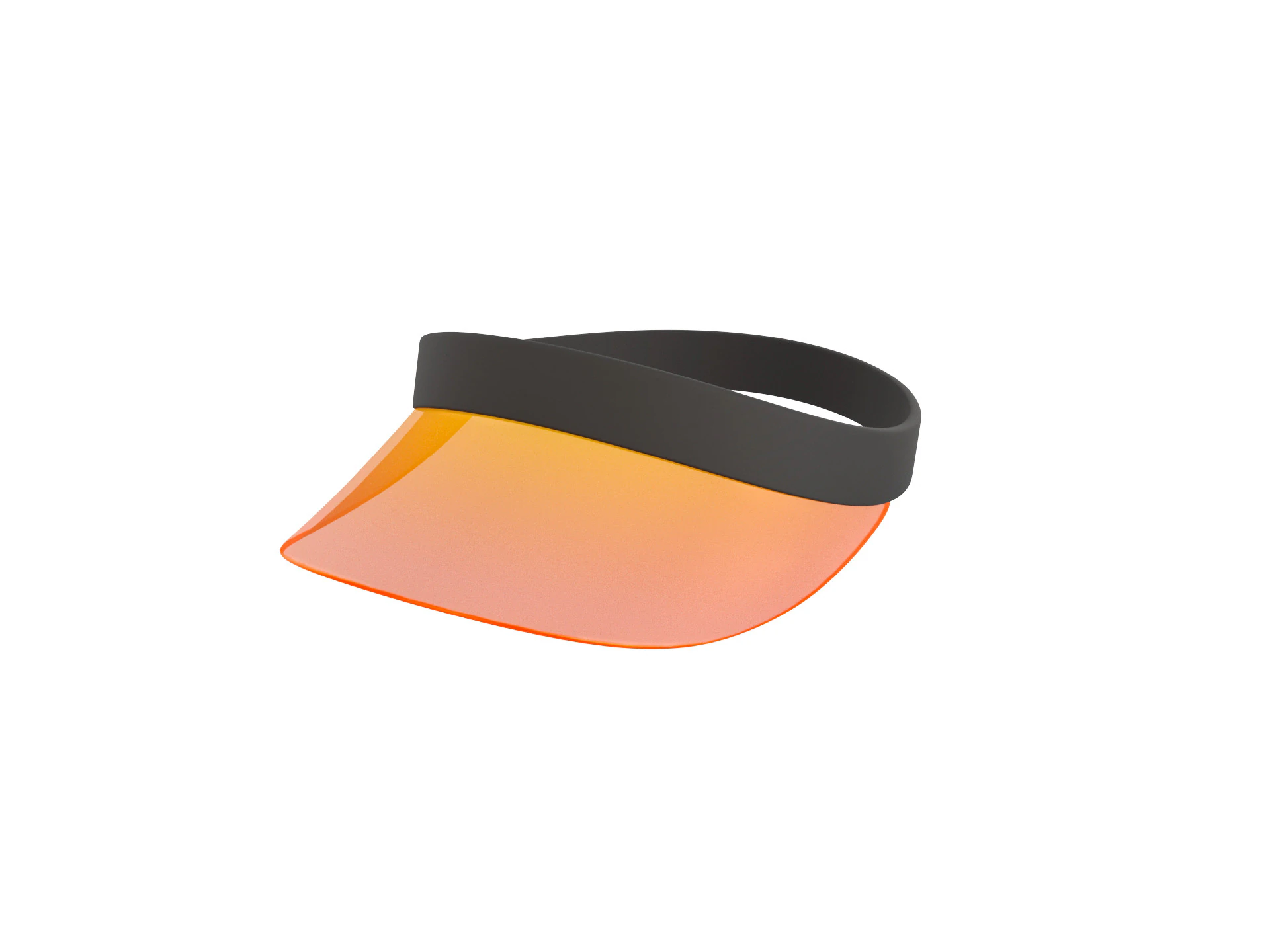 Orange Visor Cap 3D Model .c4d .max .obj .3ds .fbx .stl .blend
