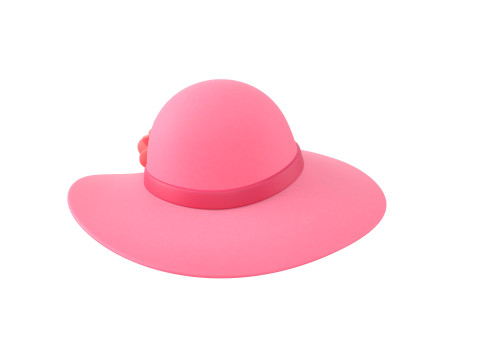 Pink Flower Hat Model 3D