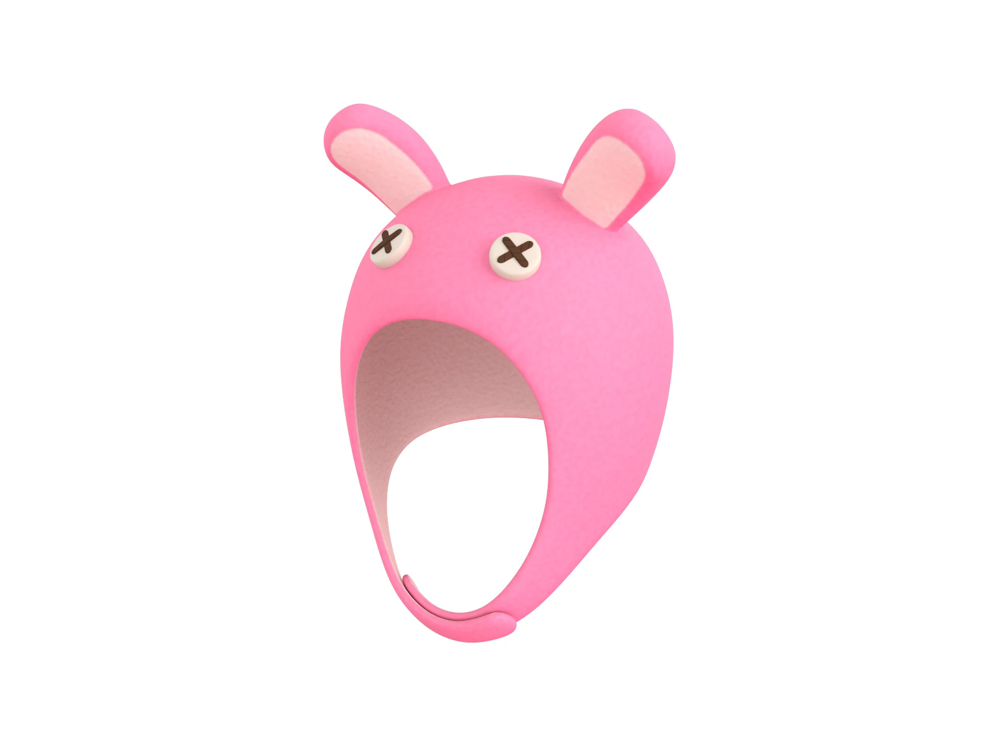 兔子毛绒帽子 3D 模型 .c4d .max .obj .3ds .fbx .stl .blend 
