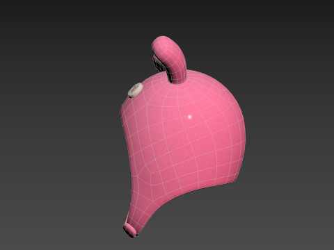 Rabbit Plush Hat Modello 3D