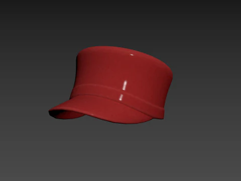 लाल टोपी 3D मॉडल