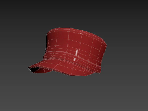 लाल टोपी 3D मॉडल