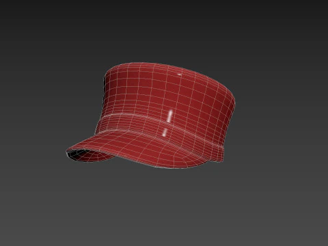 लाल टोपी 3D मॉडल