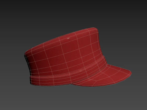 लाल टोपी 3D मॉडल