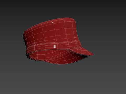 लाल टोपी 3D मॉडल