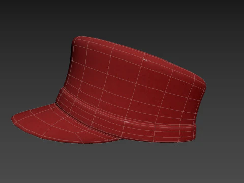 लाल टोपी 3D मॉडल