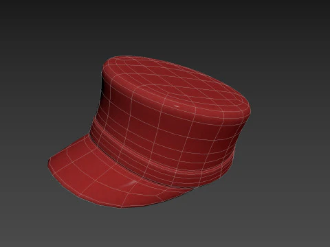 लाल टोपी 3D मॉडल
