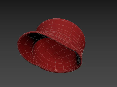 लाल टोपी 3D मॉडल