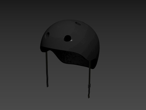 Skateboard Helmet 3D Model