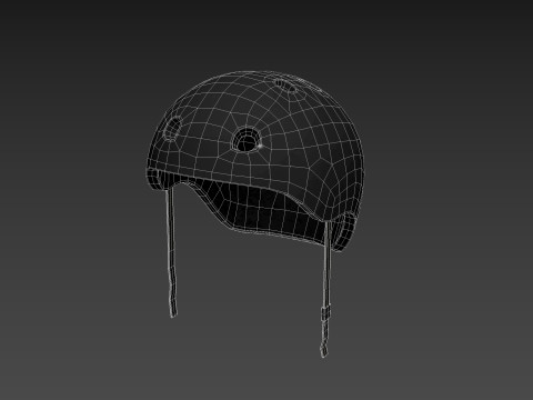 Skateboard Helmet 3D Model