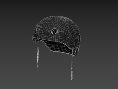 Skateboard Helmet 3D Model