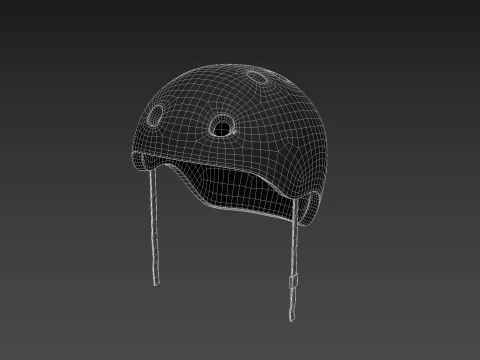 Skateboard Helmet 3D Model