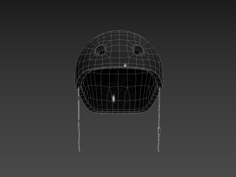 Skateboard Helmet 3D Model