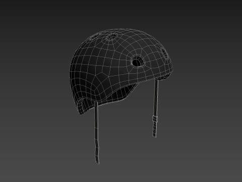Skateboard Helmet 3D Model