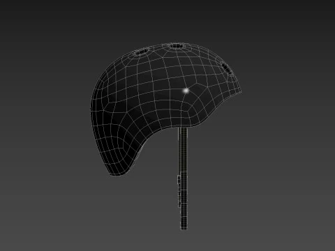 Skateboard Helmet 3D Model