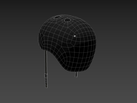 Skateboard Helmet 3D Model