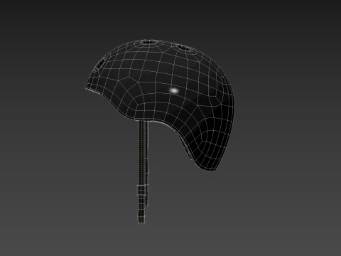 Skateboard Helmet 3D Model
