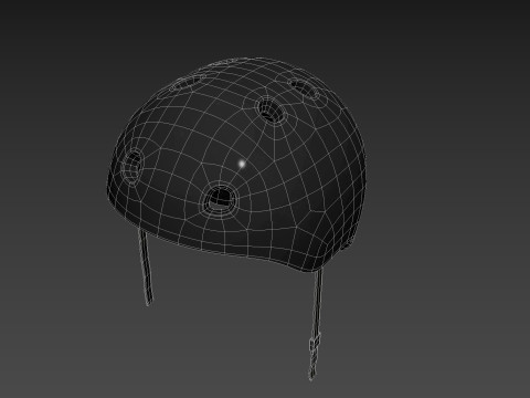 Skateboard Helmet 3D Model