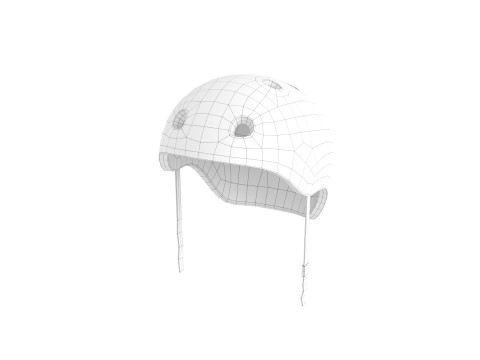 Skateboard Helmet 3D Model