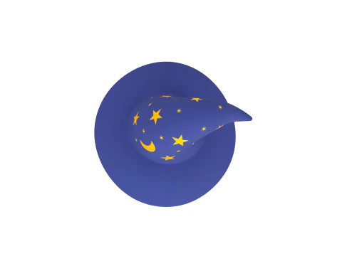 जादूगर टोपी 3D मॉडल