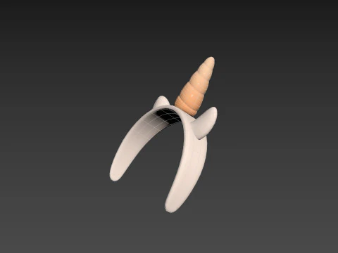 ユニコーンヘッドバンド 3Dモデル