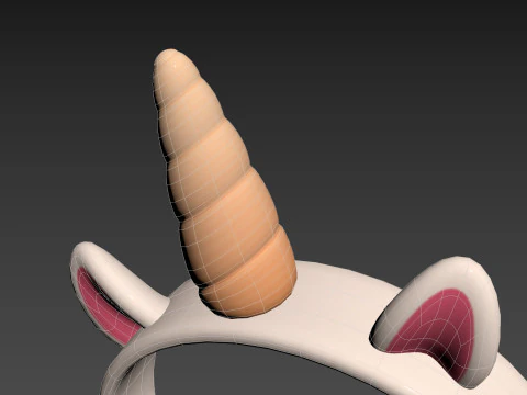 ユニコーンヘッドバンド 3Dモデル