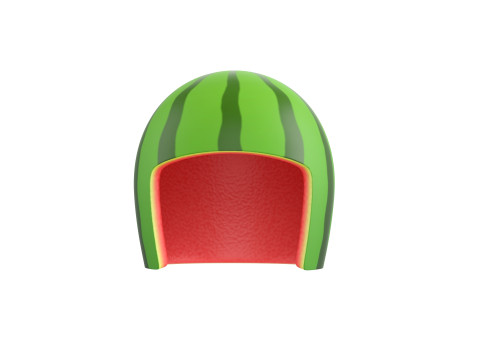 Watermelon Helmet Modelo 3D