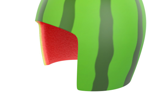 Watermelon Helmet Modelo 3D