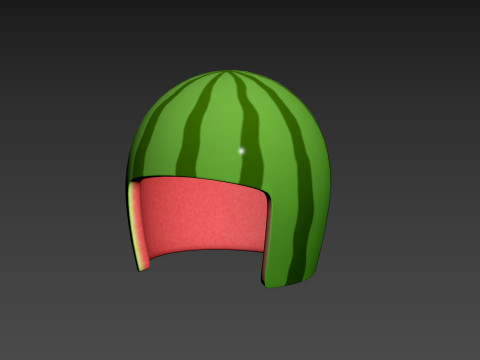 Watermelon Helmet Modelo 3D