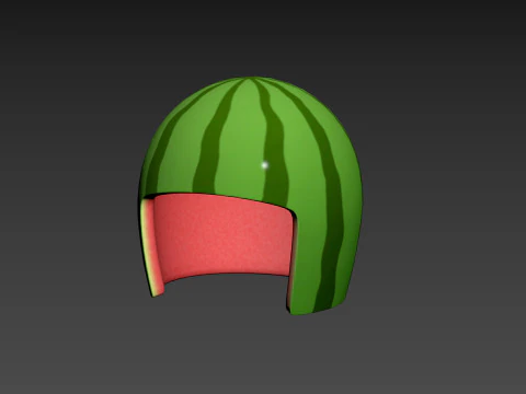 Watermelon Helmet 3D Model
