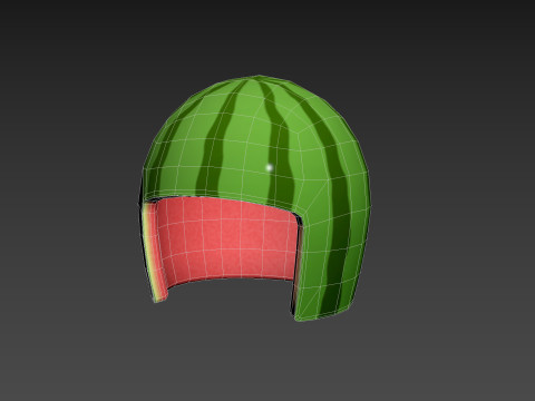 Watermelon Helmet Modelo 3D