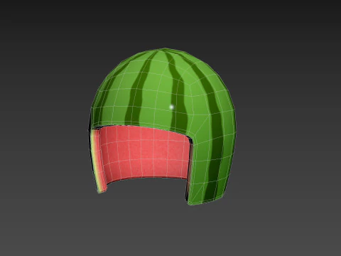 Watermelon Helmet 3D Model