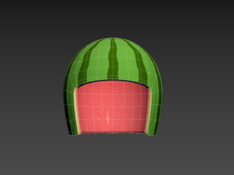 Watermelon Helmet Modelo 3D