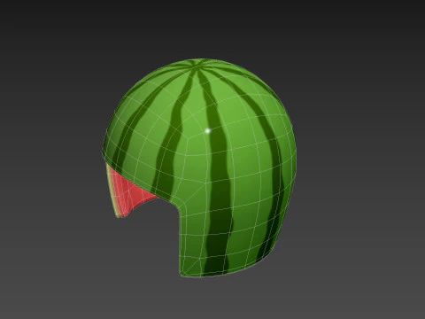 Watermelon Helmet 3D Model