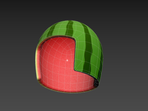 Watermelon Helmet Modelo 3D