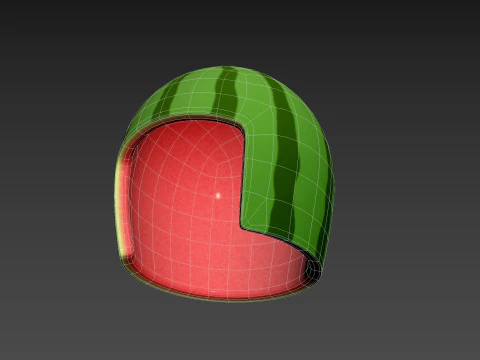 Watermelon Helmet 3D Model