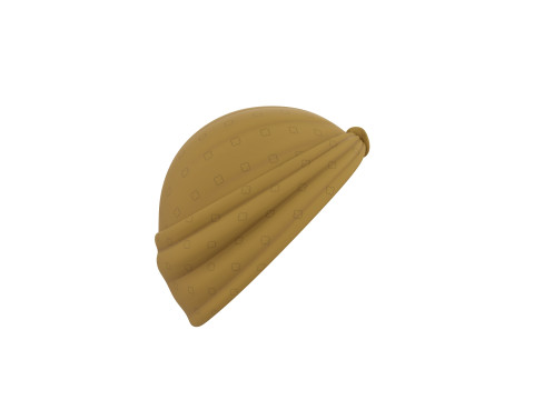 Yellow Lady Turban 3D Model