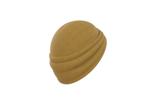 Yellow Lady Turban 3D Model